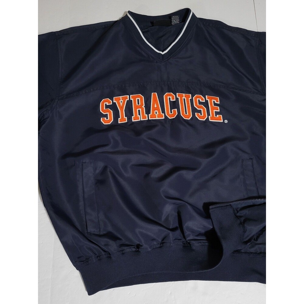 (#6) Syracuse Pullover Jacket Mens Large Blue Windbreaker Size Men's Large - Picture 3 of 8